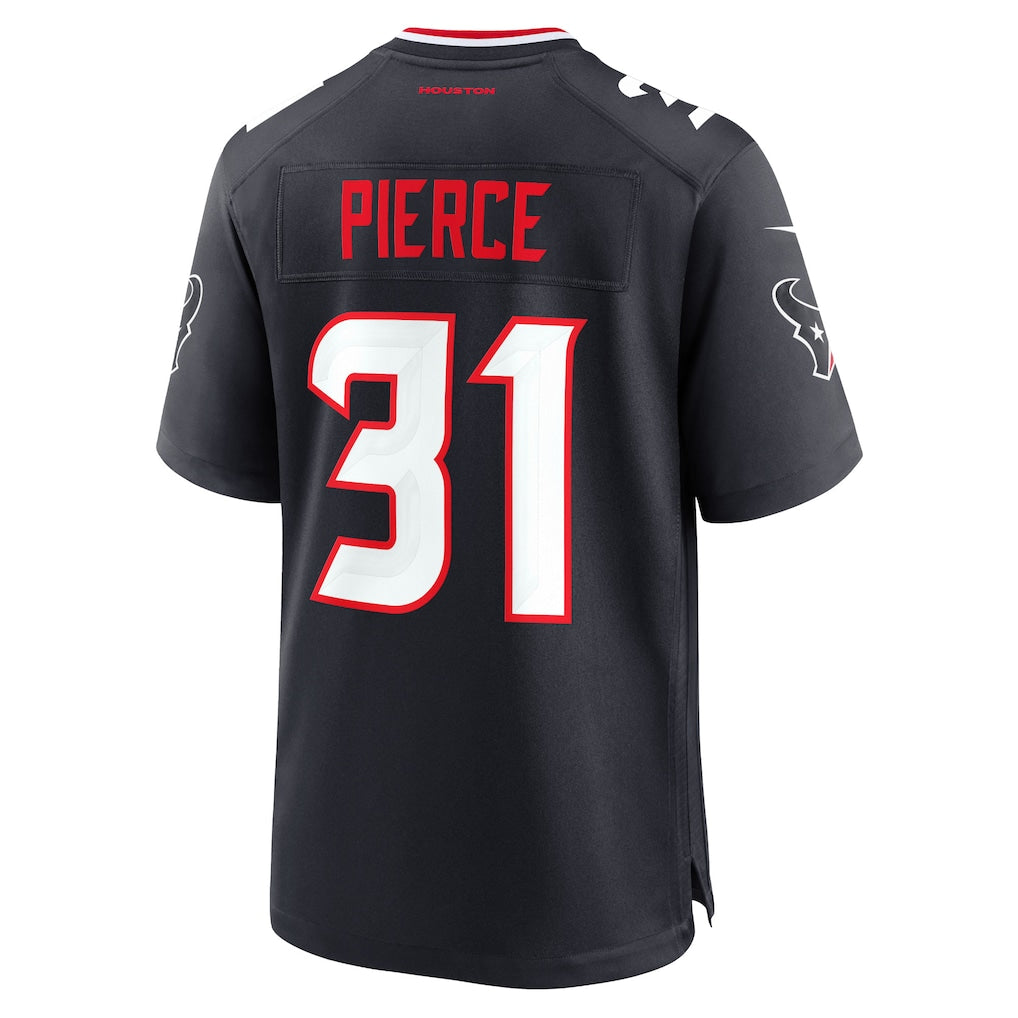 H.Texans #31 Dameon Pierce Navy Game Jersey