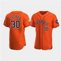 Houston Astros #30 Kyle Tucker Orange 60th Anniversary Flex Base Stitched Baseball Jersey