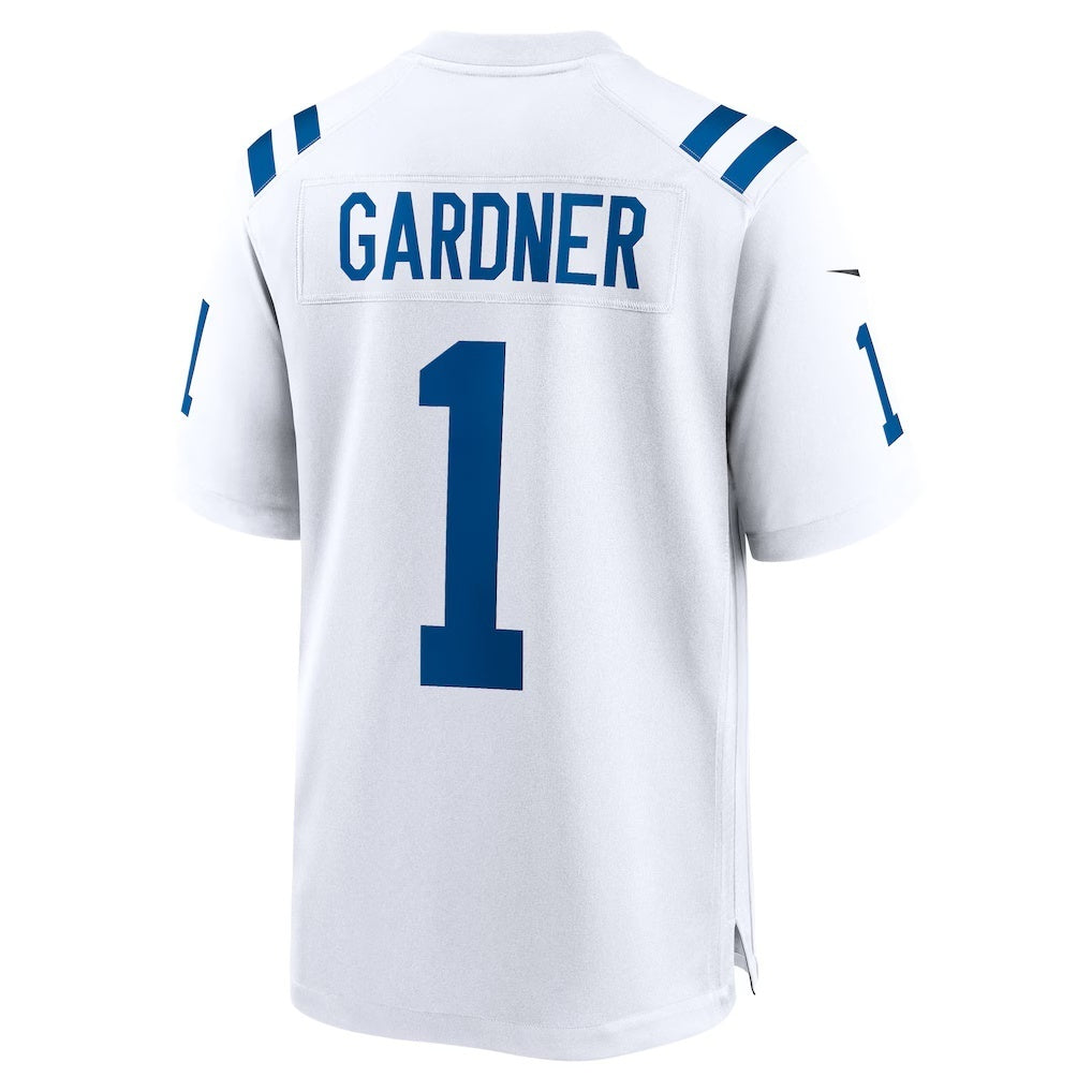 IN.Colts #1 Ahmad Sauce Gardner White Game Football Stitched Jersey