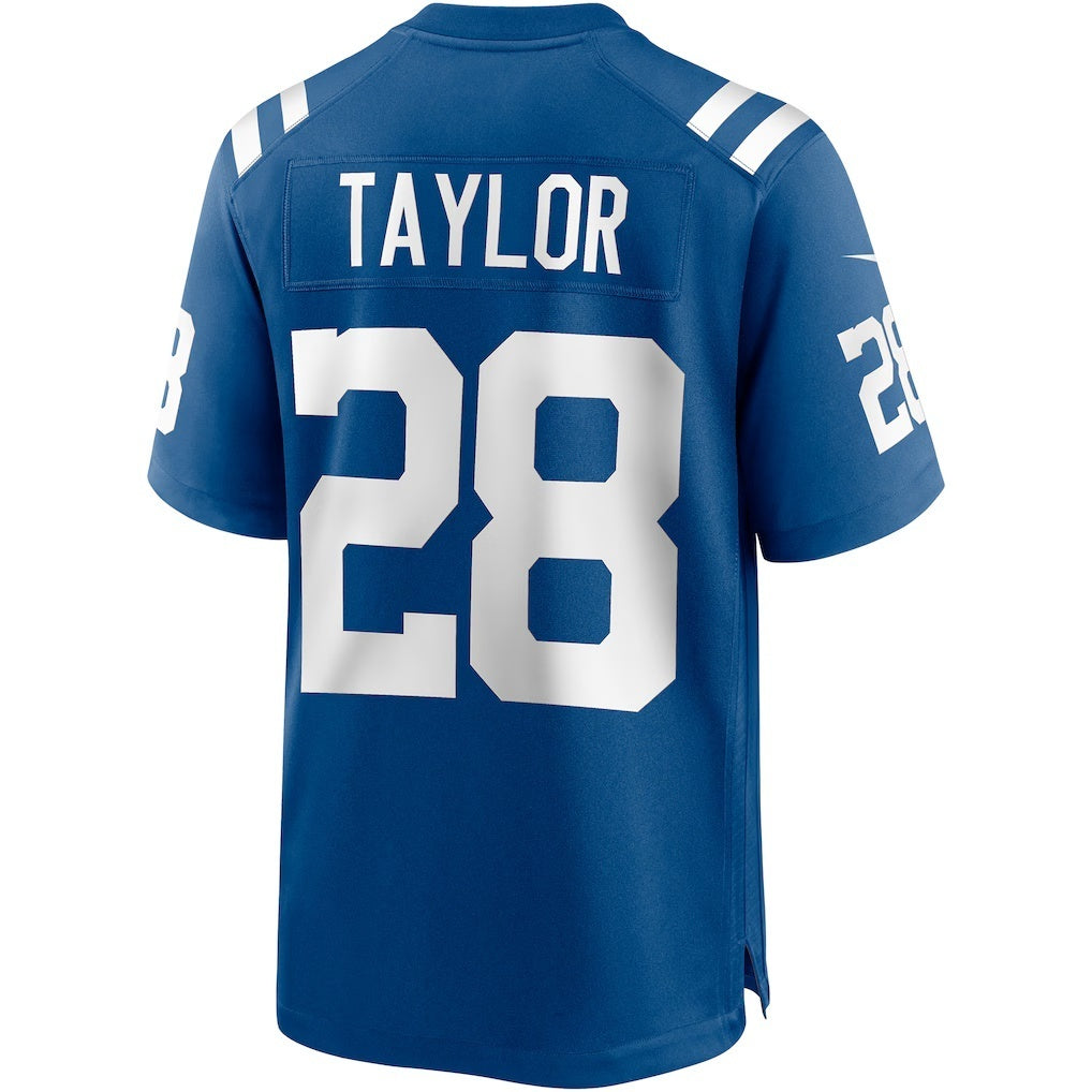 IN.Colts #28 Jonathan Taylor Royal Player Game Football Stitched Jersey