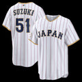 Japan Baseball #51 Seiya Suzuki 2026 World Baseball Classic Home Stadium Baseball Jersey - White