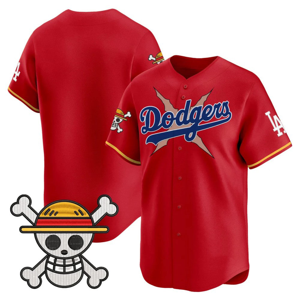 Los Angeles Dodgers Blank Red x One Piece Vapor Premier Limited Baseball Stitched Jersey