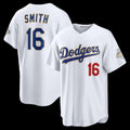 Los Angeles Dodgers #16 Will Smith White 2026 Gold Collection Stadium Baseball Jersey
