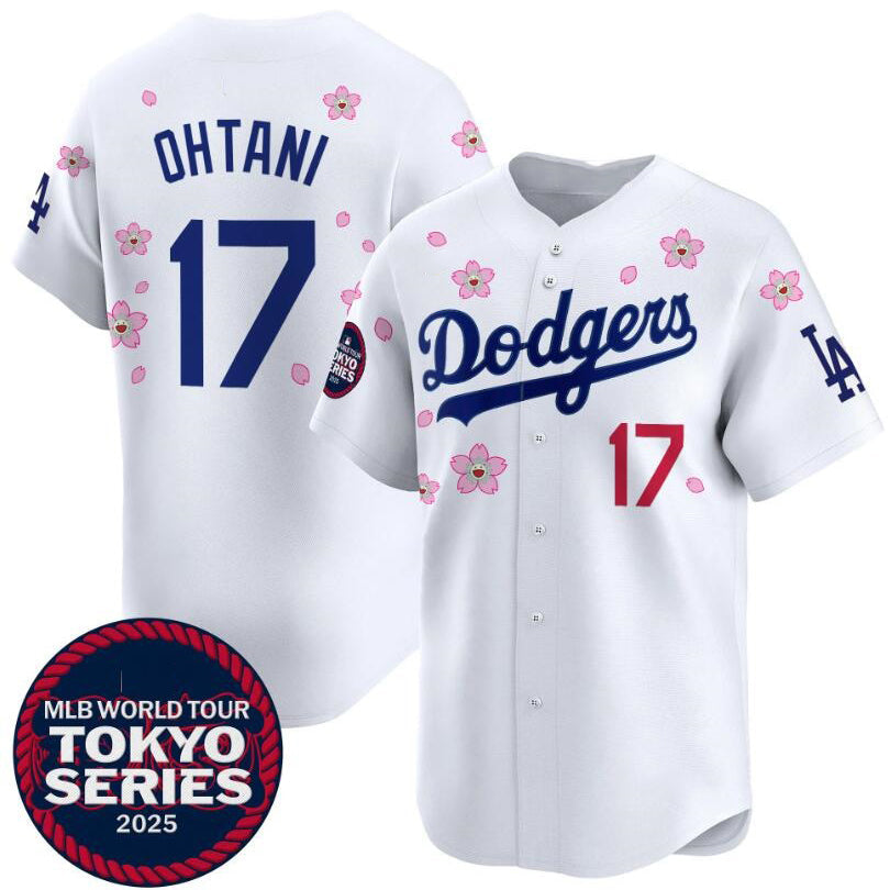 Los Angeles Dodgers #17 Shohei Ohtani White 2025 Tokyo Series Limited Stitched Baseball Jersey