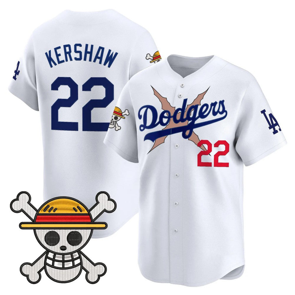Los Angeles Dodgers #22 Clayton Kershaw White x One Piece Vapor Premier Limited Baseball Stitched Jersey