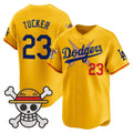 Los Angeles Dodgers #23 Kyle Tucker Gold x One Piece Vapor Premier Limited Baseball Stitched Jersey