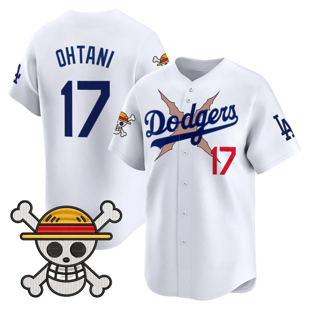 Los Angeles Dodgers #17 Shohei Ohtani White x One Piece Vapor Premier Limited Baseball Stitched Jersey