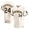 Milwaukee Brewers #24 William Contreras Cream Home Limited Player Baseball Jersey