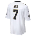 NO.Saints #7 Taysom Hill White Game Stitched Football Jersey