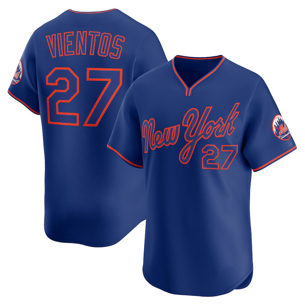 New York Mets #27 Mark Vientos Royal Alternate Limited Player Baseball Jersey