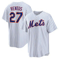 New York Mets #27 Mark Vientos White Home Replica Baseball Jersey