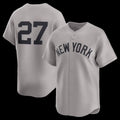 New York Yankees #27 Giancarlo Stanton Gray Road Limited Player Baseball Jersey