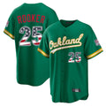 Oakland Athletics #25 Brent Rooker Player Kelly Green USA 250 Fourth of July Home Game Stitched Baseball Jersey