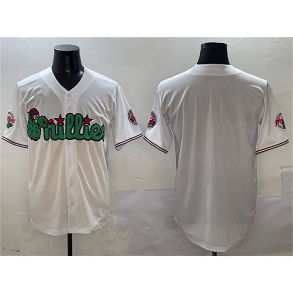Philadelphia Phillies Blank White Phanatic Limited Stitched Baseball Jersey