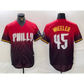 Philadelphia Phillies #45 Zack Wheeler Red 2024 City Cool Baseball Jersey