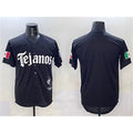 Texas Rangers Blank Black Mexico 2025 Vapor Premier Limited Stitched Baseball Jersey