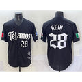 Texas Rangers #28 Jonah Heim Black Gothic Mexico 2025 Vapor Premier Limited Stitched Baseball Jersey