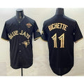 Toronto Blue Jays #11 Bo Bichette Black Gold 2025 American League Champions Limited Stitched Baseball Jersey
