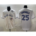 Toronto Blue Jays #25 Anthony Santander White 2025 World Series Home Cool Base Stitched Baseball Jersey