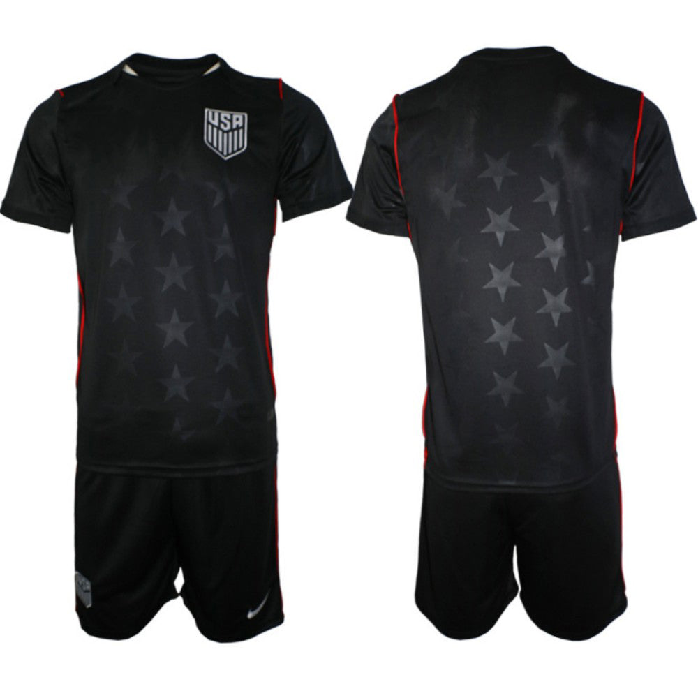 Blank United States AWAY Black Shirt 2026 With Shorts