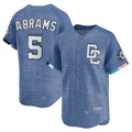 Washington Nationals #5 CJ Abrams Blue MAROU 2025 City Connect Limited Jersey
