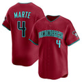 Arizona Diamondbacks #4 Ketel Marte Red MAROU Alternate 2 Limited Player Jersey